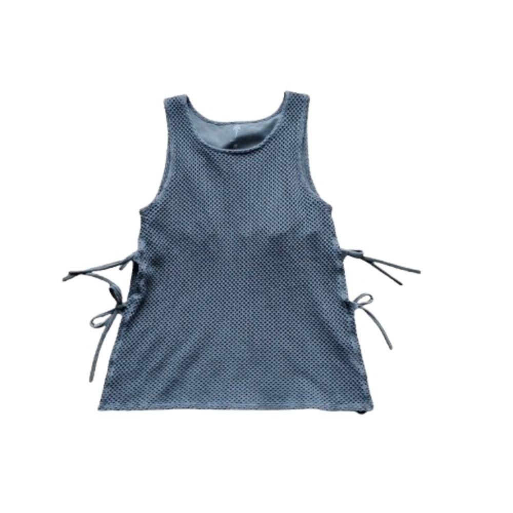 Like New Electric & Rose Gray Open Side Tank Top Small Built In Bra